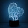 Candeeiro 3D - Love